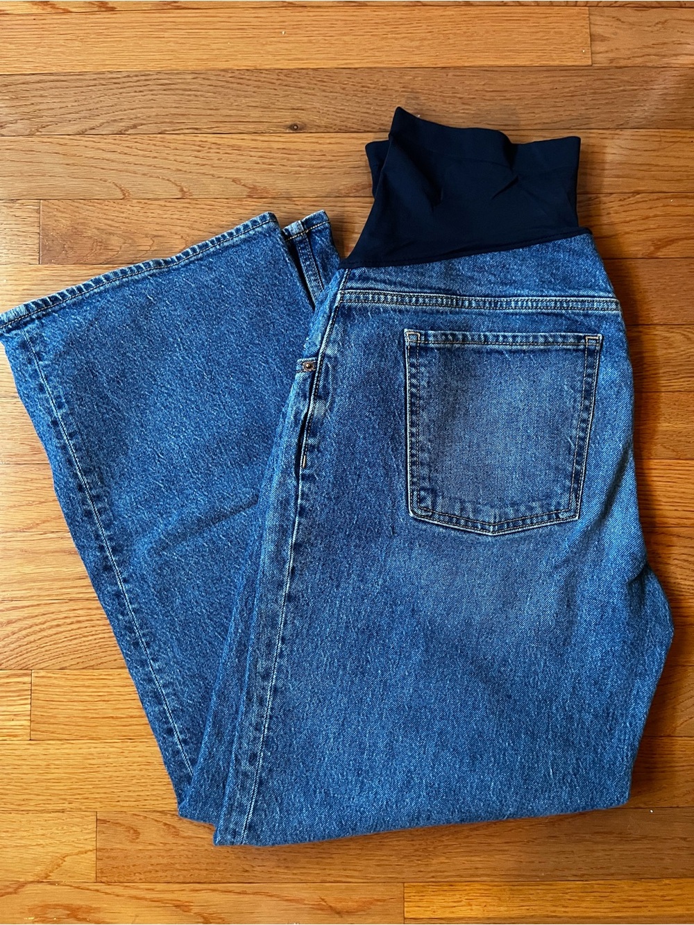 Old Navy Maternity Wide Leg Jeans with Full Panel Waist